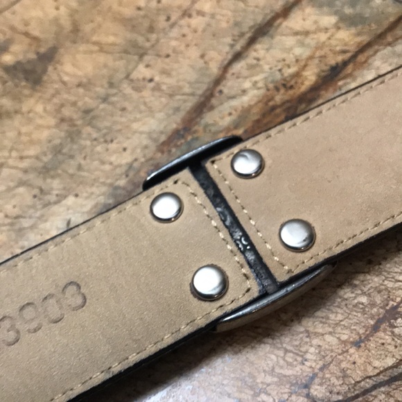 Brighton Belt Unique Two Tone Framed Leather M - Picture 10 of 16